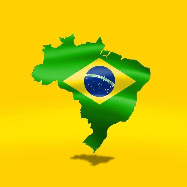 Brazil Flag Copy Space Your Text Images — Stock Photo, Image