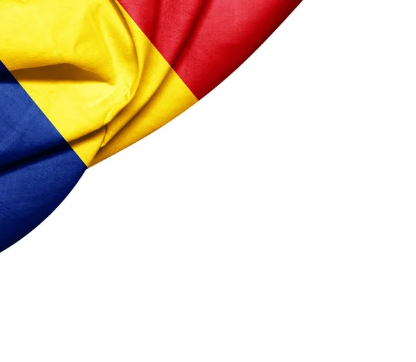 テキスト イラストのコピー スペースを持つルーマニアの旗 — ストック写真
