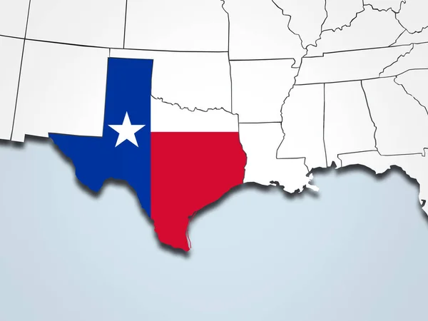 Texas   flag with copy space for your text or images