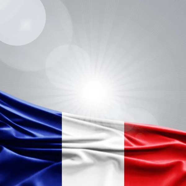 Bandera Francia Con Espacio Copia Para Texto Ilustración —  Fotos de Stock