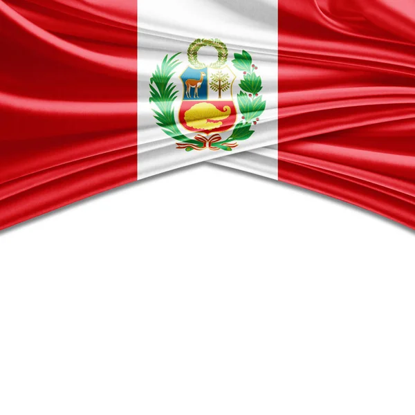 Flagge Von Peru Mit Kopierplatz Für Ihren Text Illustration — Stockfoto