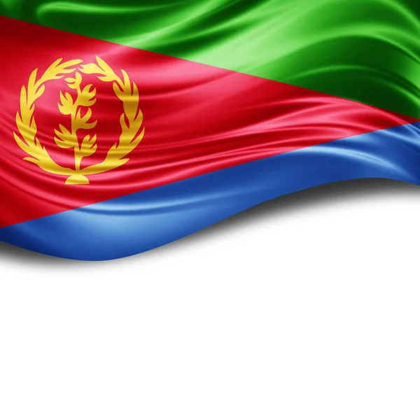 Eritrea Flagga Med Kopia Utrymme För Din Text Illustration — Stockfoto