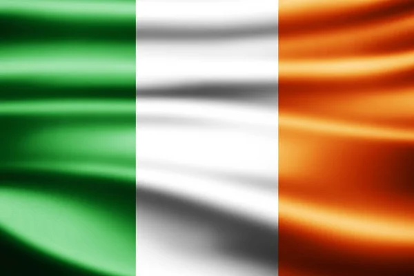 Bandeira Irlanda Com Espaço Cópia Para Seu Texto Ilustração — Fotografia de Stock