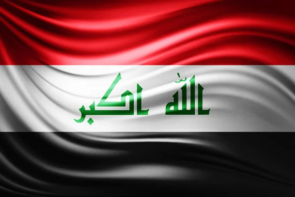 Flagge Von Irak Mit Kopierplatz Für Ihren Text Illustration — Stockfoto