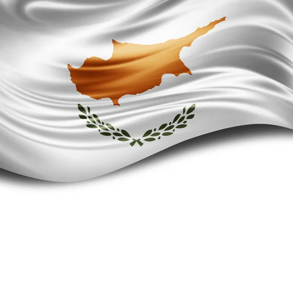 Flag Cyprus Copy Space Your Text White Background Illustration — стокове фото