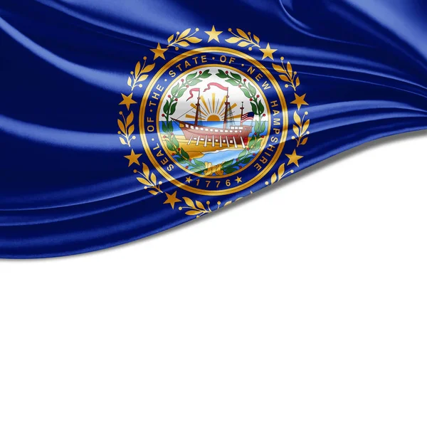 Neue Hampshire Flagge Mit Kopierplatz Für Ihren Text Oder Ihre — Stockfoto