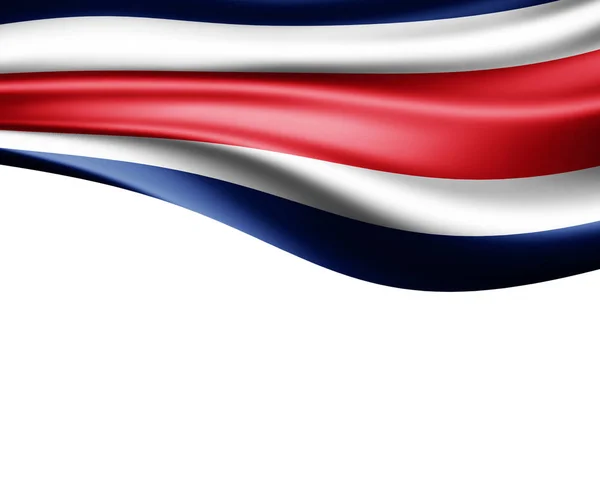 Flagge Von Costa Rica Mit Kopierplatz Für Ihren Text Illustration — Stockfoto