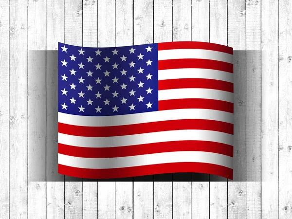 Bandiera Degli Stati Uniti Con Spazio Copia Del Testo Illustrazione — Foto Stock