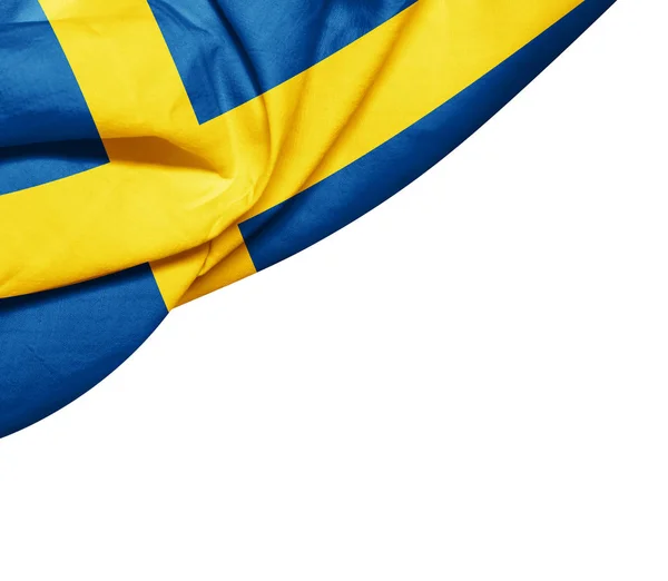 テキスト イラストのコピー スペースとスウェーデンの国旗 — ストック写真