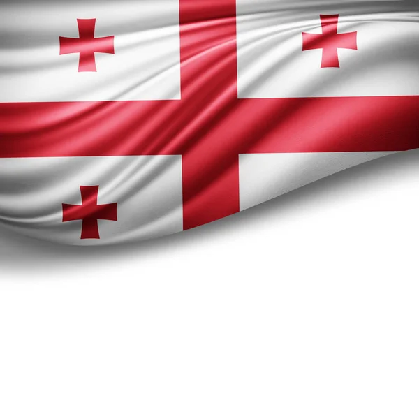 Bandera Georgia Con Espacio Copia Para Texto Ilustración — Foto de Stock