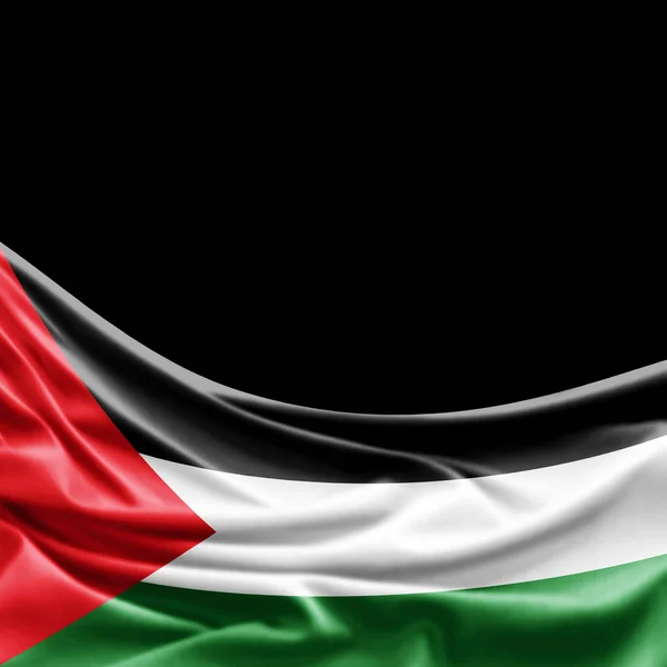 Flag Palestine Copy Space Your Text Illustration — Stock Photo, Image