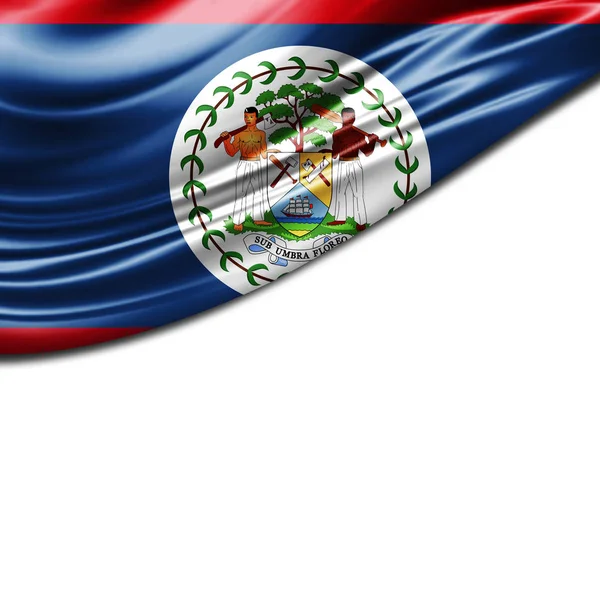 Bandeira Belize Com Espaço Cópia Para Seu Texto Ilustração — Fotografia de Stock