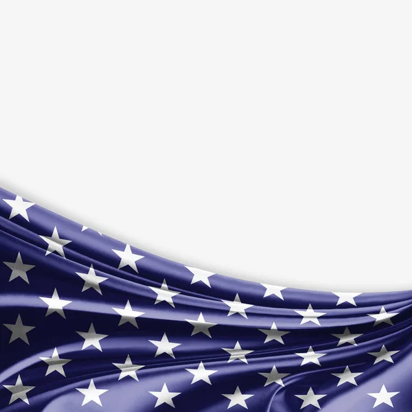 Bandeira Dos Eua Com Espaço Cópia Para Seu Texto Ilustração — Fotografia de Stock