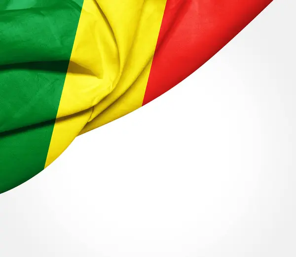 Прапор Республіки Конго Копією Простір Вашої Ілюстрації Тексту — стокове фото