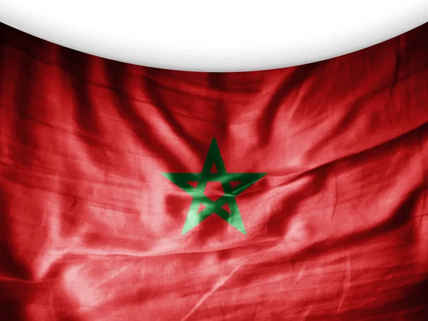 Прапор Марокко Копією Простір Вашої Ілюстрації Тексту — стокове фото
