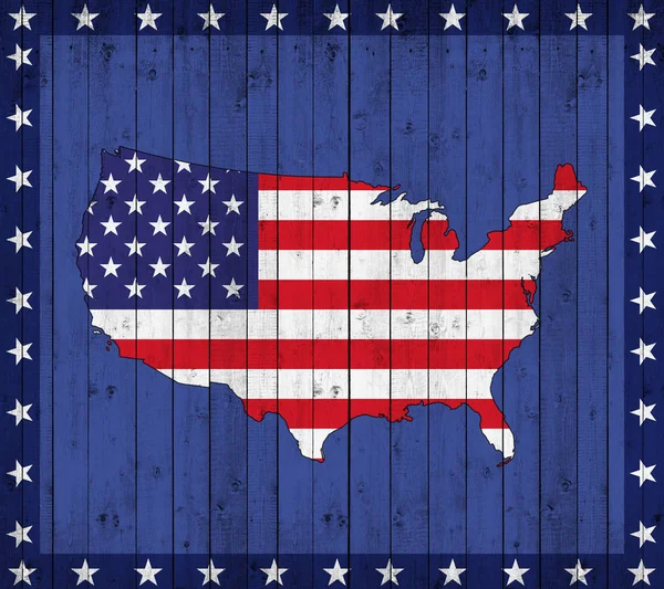 Flag Usa Copy Space Your Text Illustration — Stock Photo, Image