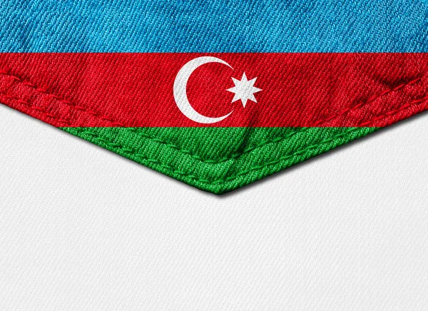 Azerbaigian Bandiera Tessuto Con Spazio Copia Vostro Testo Immagini Sfondo — Foto Stock