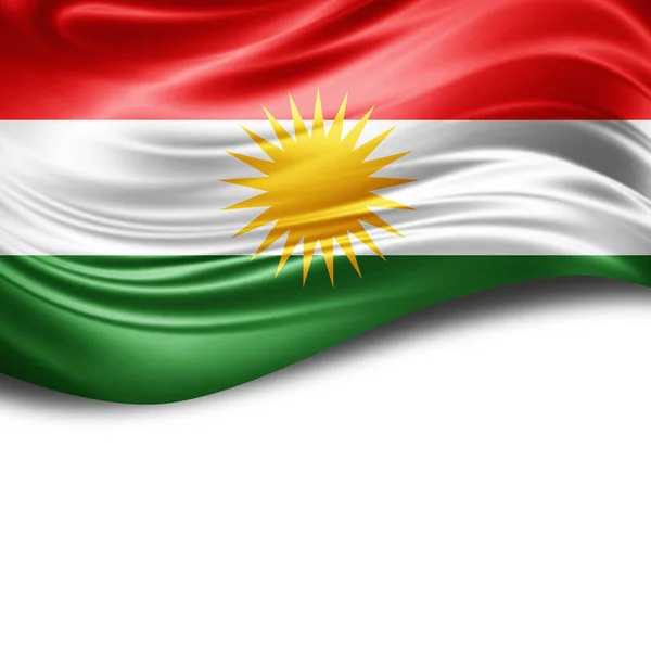 Bandeira Curdistão Com Espaço Cópia Para Seu Texto Ilustração — Fotografia de Stock