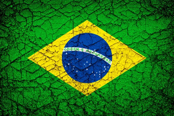 Brasilianische Flagge Mit Kopierplatz Für Text Oder Bilder — Stockfoto