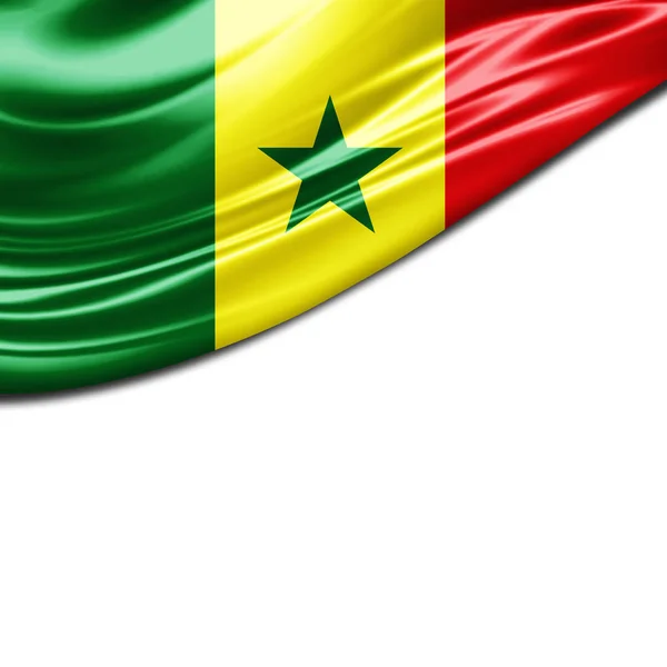 Bandeira Senegal Com Espaço Cópia Para Seu Texto Ilustração — Fotografia de Stock