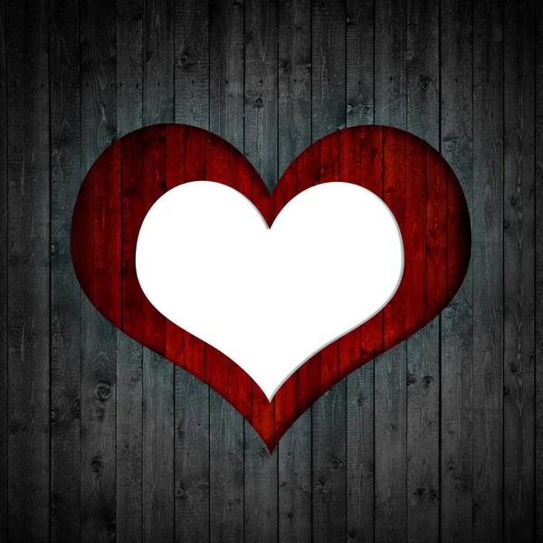 Heart Wood Background — Stock Photo, Image