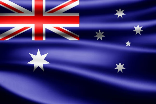 Bandeira Austrália Com Espaço Cópia Para Seu Texto Ilustração — Fotografia de Stock