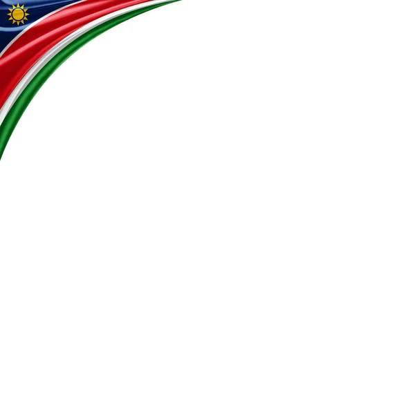 Σημαία Της Ναμίμπιας Αντίγραφο Χώρο Για Κείμενο Απεικόνιση — Φωτογραφία Αρχείου