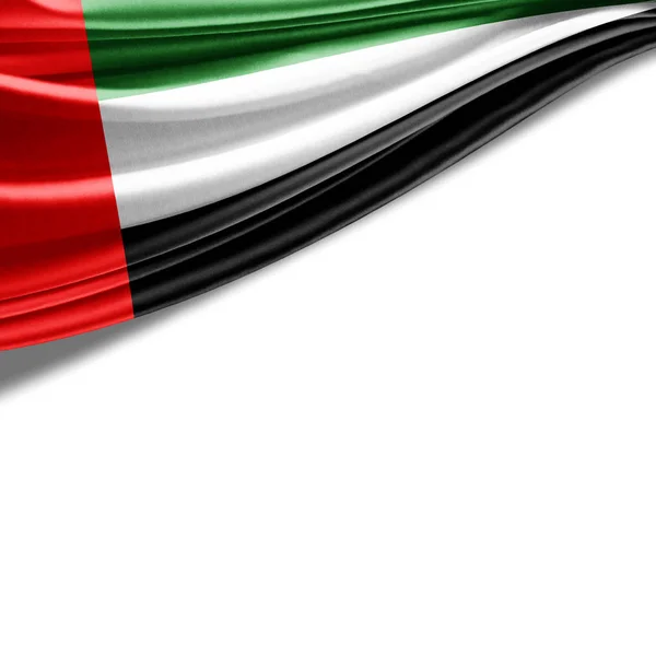 Flag United Arab Emirates Copy Space Your Text White Background — Stock Photo, Image