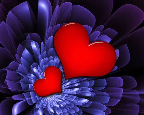 Hearts Valentine Day Background Texture — Stock Photo, Image