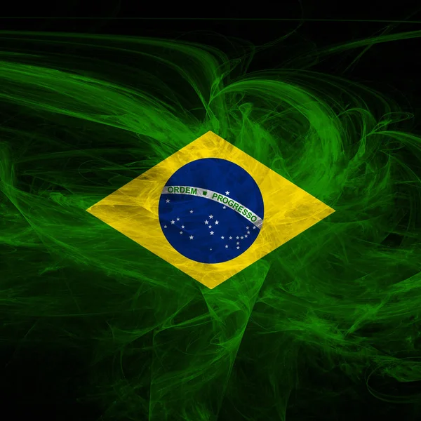 Bandera Brasil Con Espacio Copia Para Texto Imágenes —  Fotos de Stock