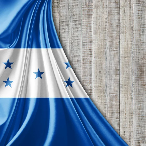 Bandiera Dell Honduras Con Spazio Copia Del Testo Illustrazione — Foto Stock