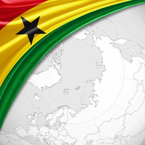 Flagge Von Ghanas Mit Kopierplatz Für Ihren Text Illustration — Stockfoto