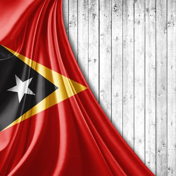 Bandera Timor Oriental Con Espacio Copia Para Texto Ilustración —  Fotos de Stock
