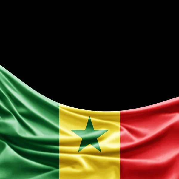 Bandeira Senegal Com Espaço Cópia Para Seu Texto Ilustração — Fotografia de Stock