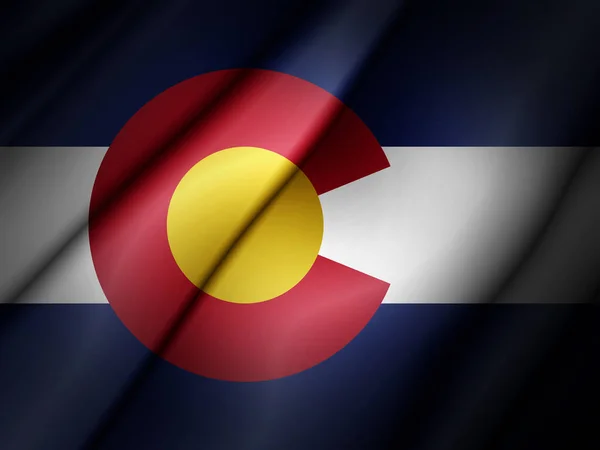 Másol Szöveg Illusztráció Helyet Colorado Zászlaja — Stock Fotó