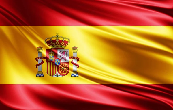 Bandera España Con Espacio Copia Para Texto Ilustración —  Fotos de Stock