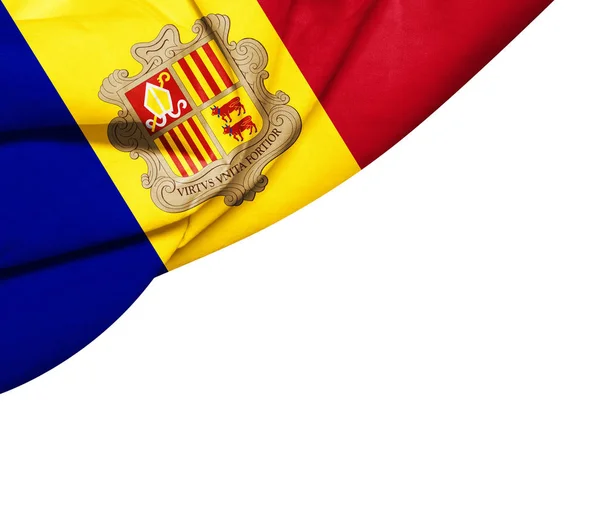Bandiera Andorra Con Spazio Copia Del Testo Illustrazione — Foto Stock