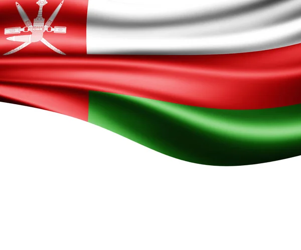 Drapeau Oman Avec Espace Copie Pour Votre Texte Illustration — Photo