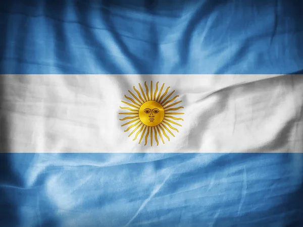 Bandeira Argentina Com Espaço Cópia Para Seu Texto Ilustração — Fotografia de Stock