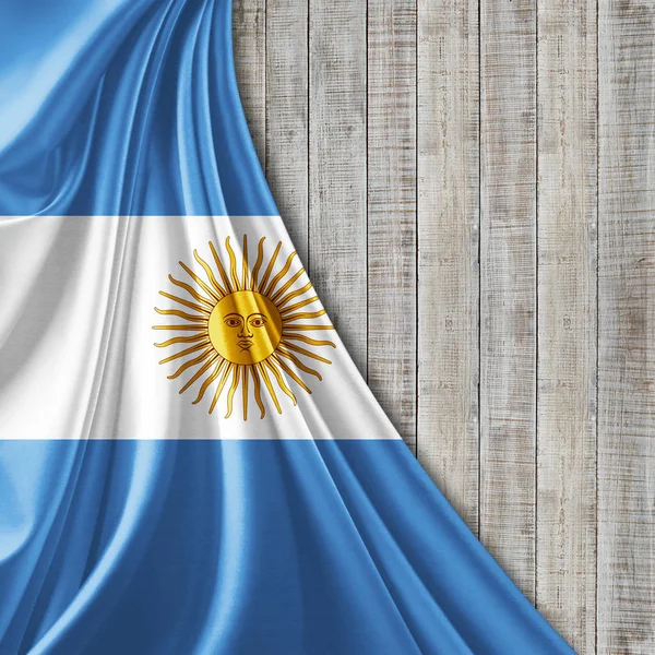 Argentinská Vlajka Kopií Prostor Pro Ilustraci Textu — Stock fotografie