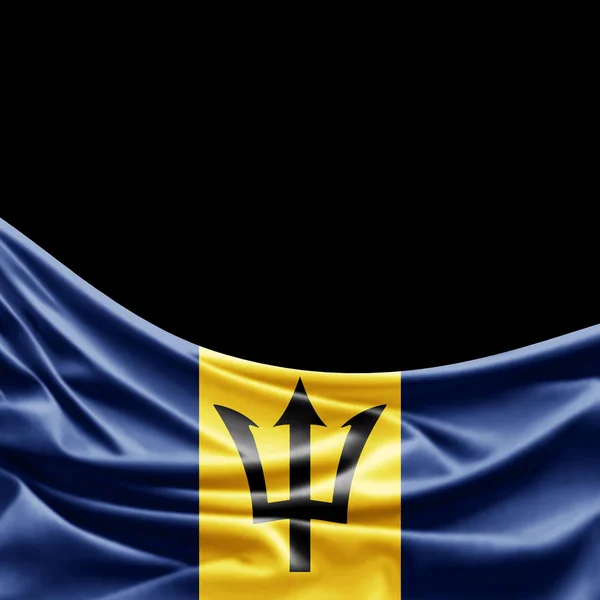 Bandera Barbados Con Espacio Copia Para Texto Ilustración — Foto de Stock