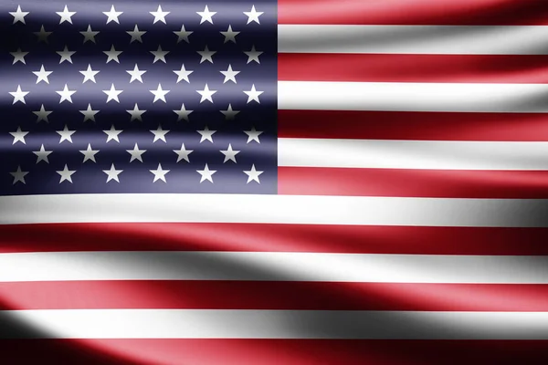 Flagga Usa Med Kopia Utrymme För Din Text Illustration — Stockfoto