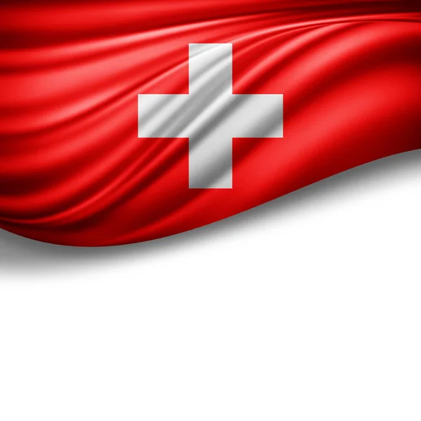 Прапор Швейцарії Копією Простір Вашої Ілюстрації Тексту — стокове фото