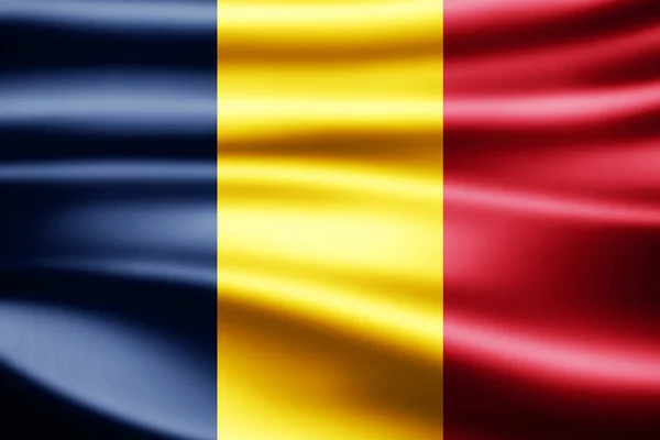 Σημαία Του Τσαντ Αντίγραφο Χώρο Για Κείμενο Απεικόνιση — Φωτογραφία Αρχείου