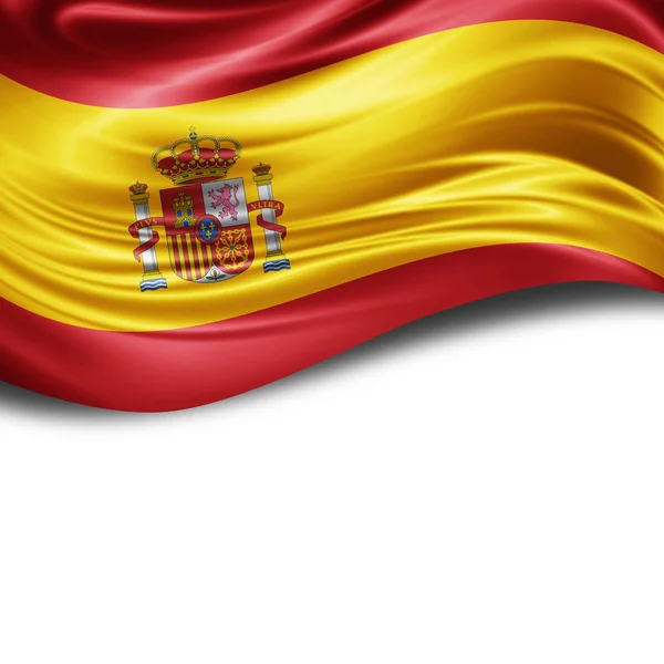 Σημαία Της Ισπανίας Αντίγραφο Χώρο Για Κείμενο Απεικόνιση — Φωτογραφία Αρχείου