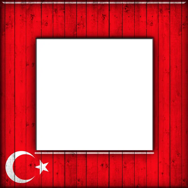 带有文本或图像复制空间的土耳其标志 — 图库照片