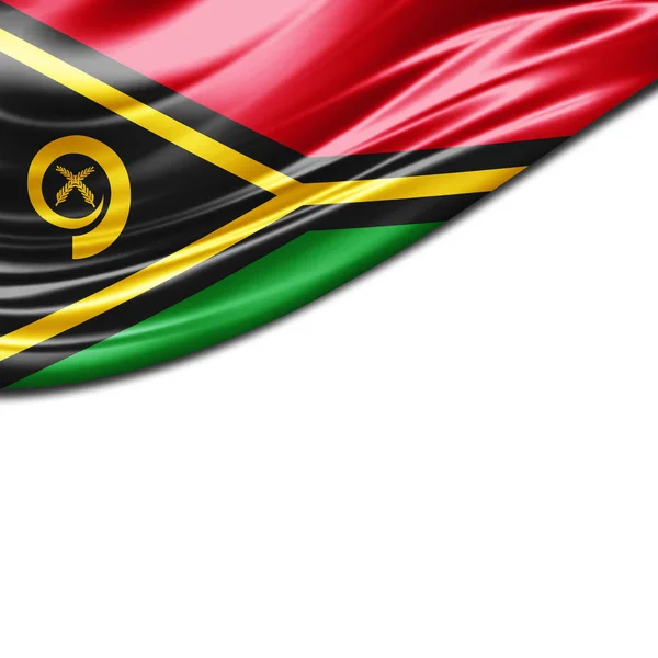Vlag Van Vanuatu Met Kopie Ruimte Voor Tekst Illustratie — Stockfoto
