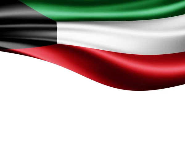 Flagge Von Kuwait Mit Kopierplatz Für Ihren Text Illustration — Stockfoto