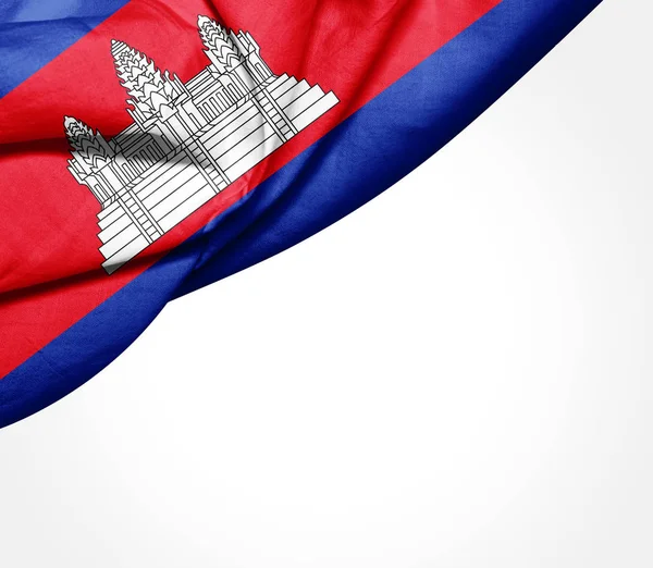 Bandera Camboya Con Espacio Copia Para Texto Ilustración —  Fotos de Stock