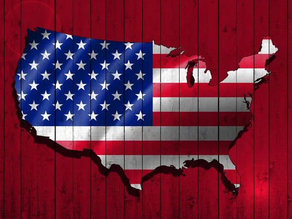 Flag Usa Copy Space Your Text Illustration — Stock Photo, Image